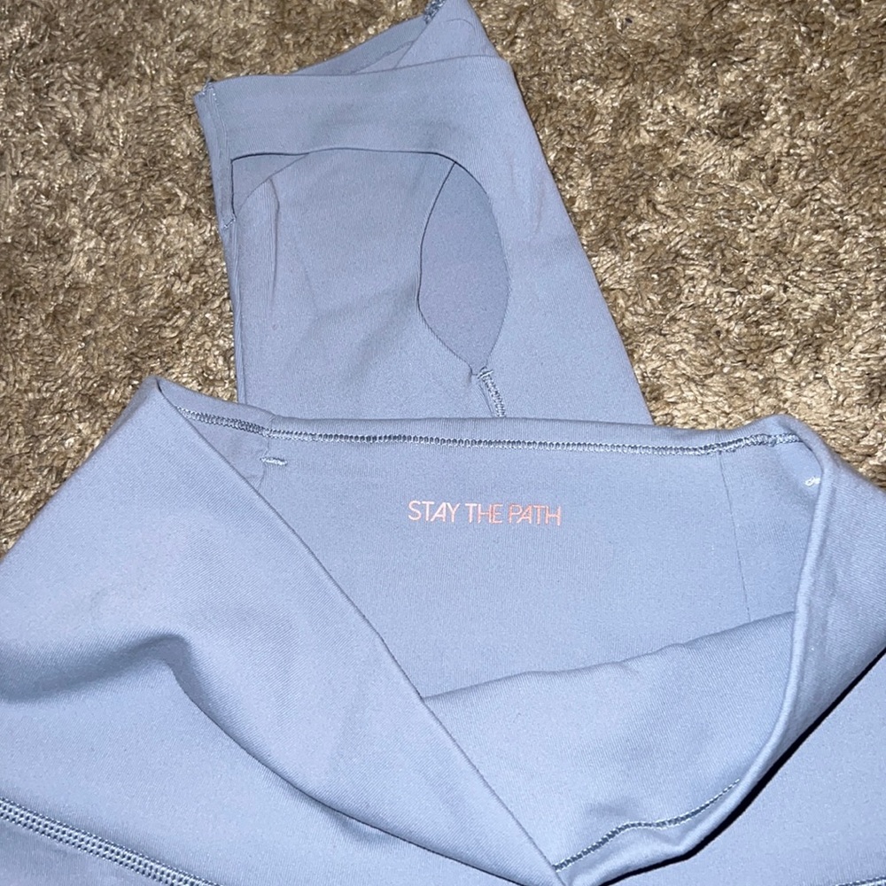 Light blue leggings